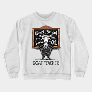 Goat Teacher Crewneck Sweatshirt